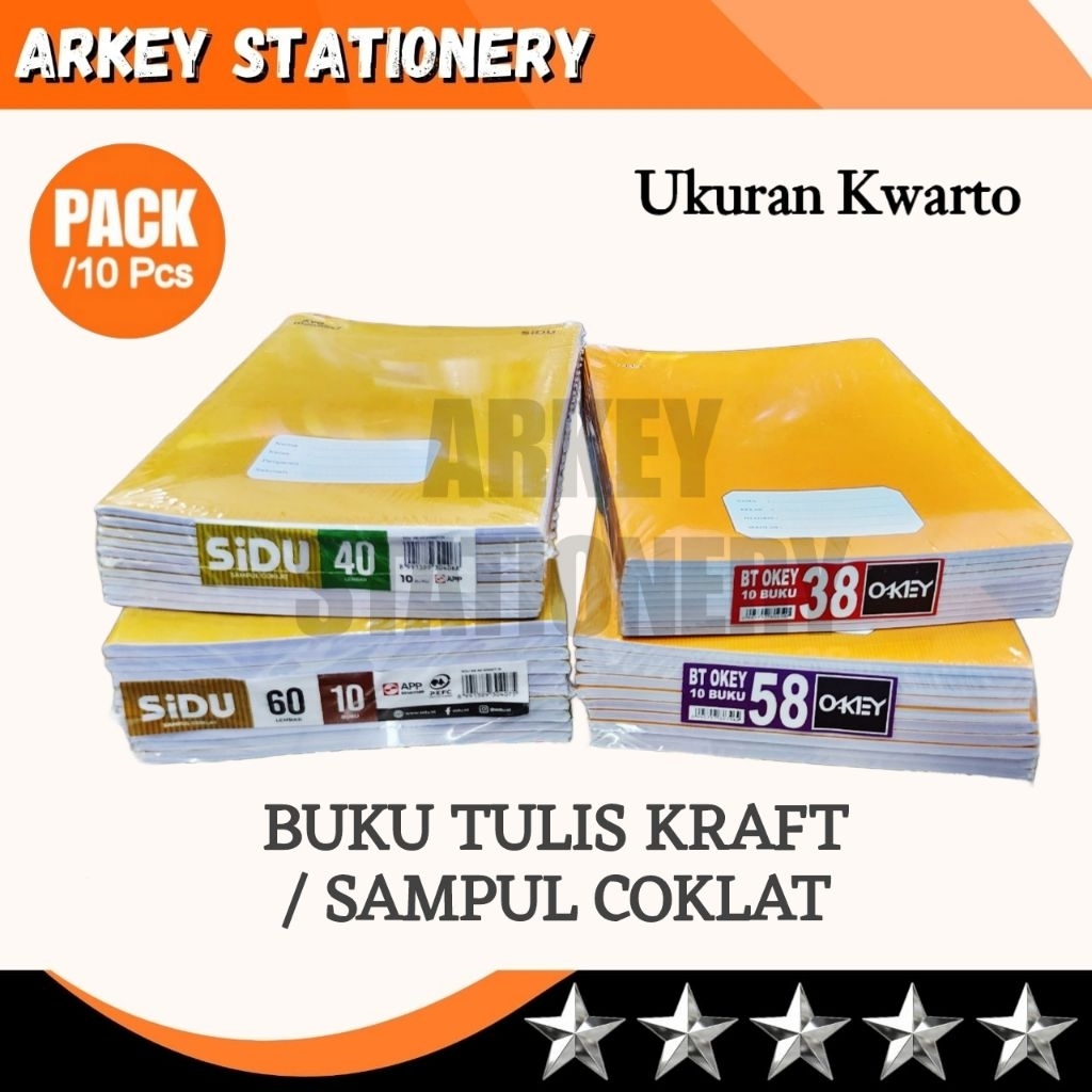 

Promo BUKU TULIS SAMPUL COKLAT 58 LEMBAR / BUKU TULIS SiDU KRAFT 60 LEMBAR / BUKU TULIS FORTE