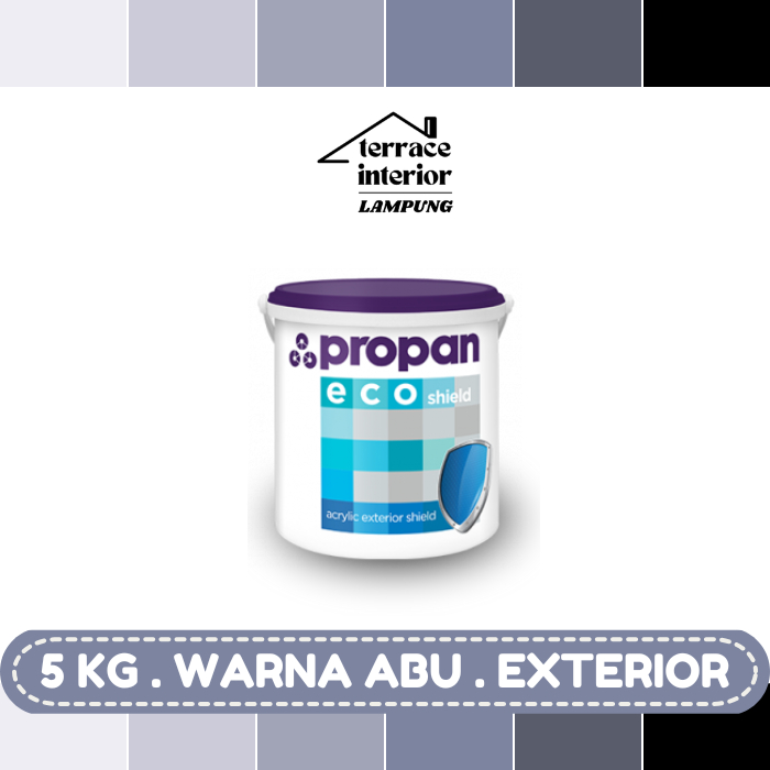 Cat Tembok Exterior Propan Eco Shield  Warna Abu 5 Kg