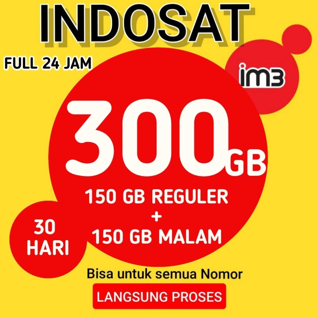 PAKET PROMO KUOTA INDOSAT FREEDOM INTERNET MURAH 300GB
