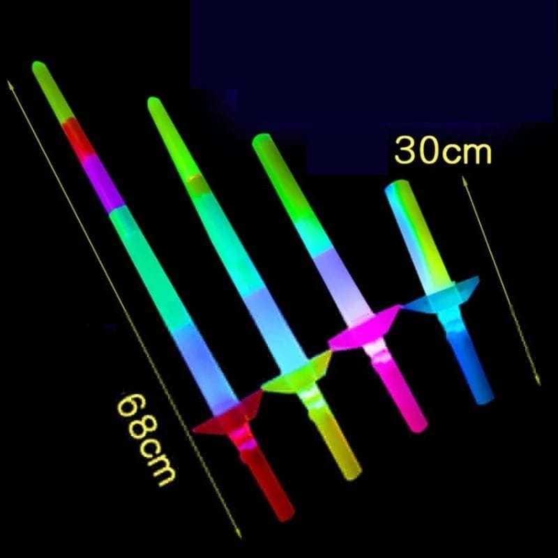 Mainan Pedang-Pedangan LED,  Toys Pedang Lampu Anak | Mainan Anak Pedang Pedangan Plastik Ada Lampu 
