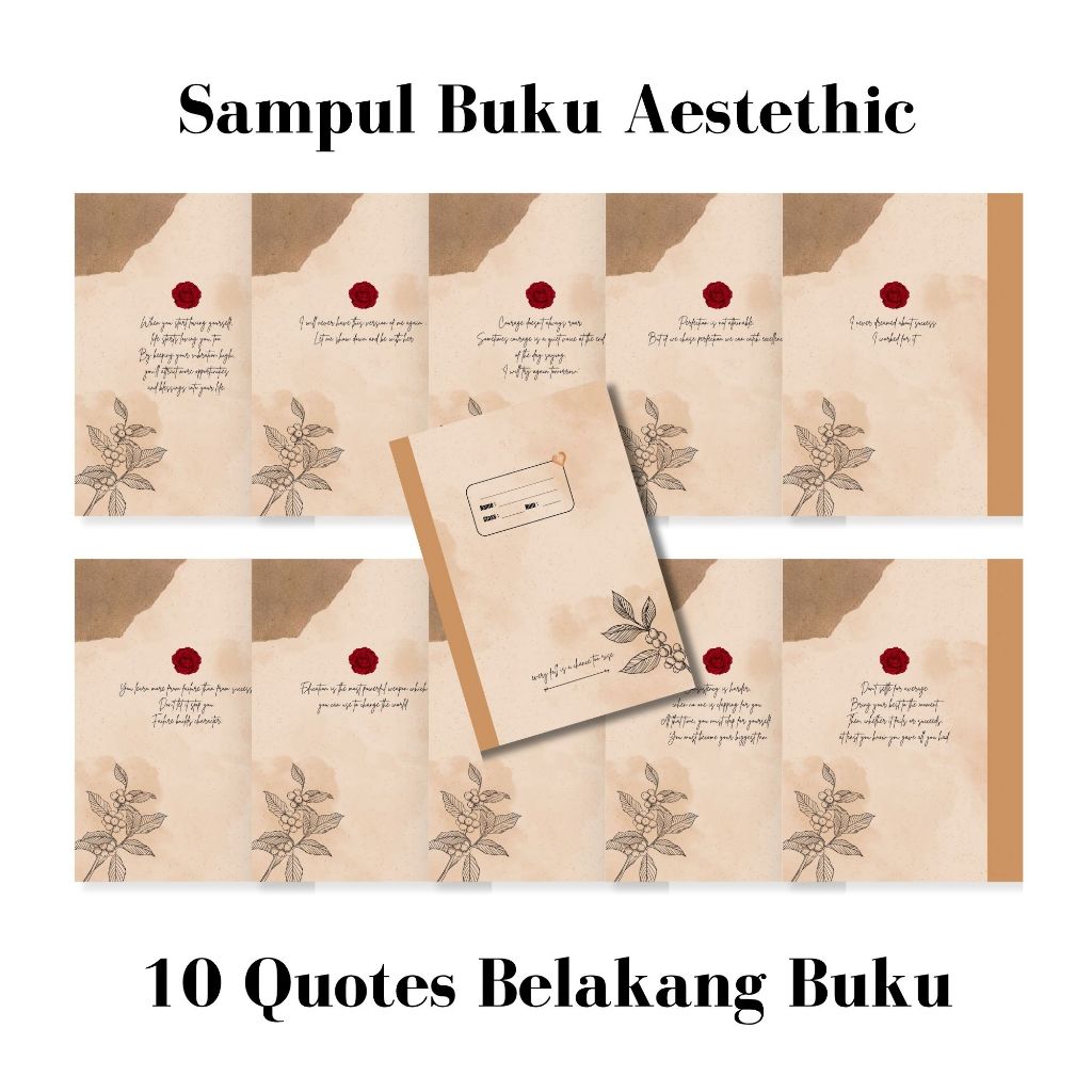

Sampul Buku Aestethic Quotes Pastel Ukuran A5 B5 | Cover Buku Lucu