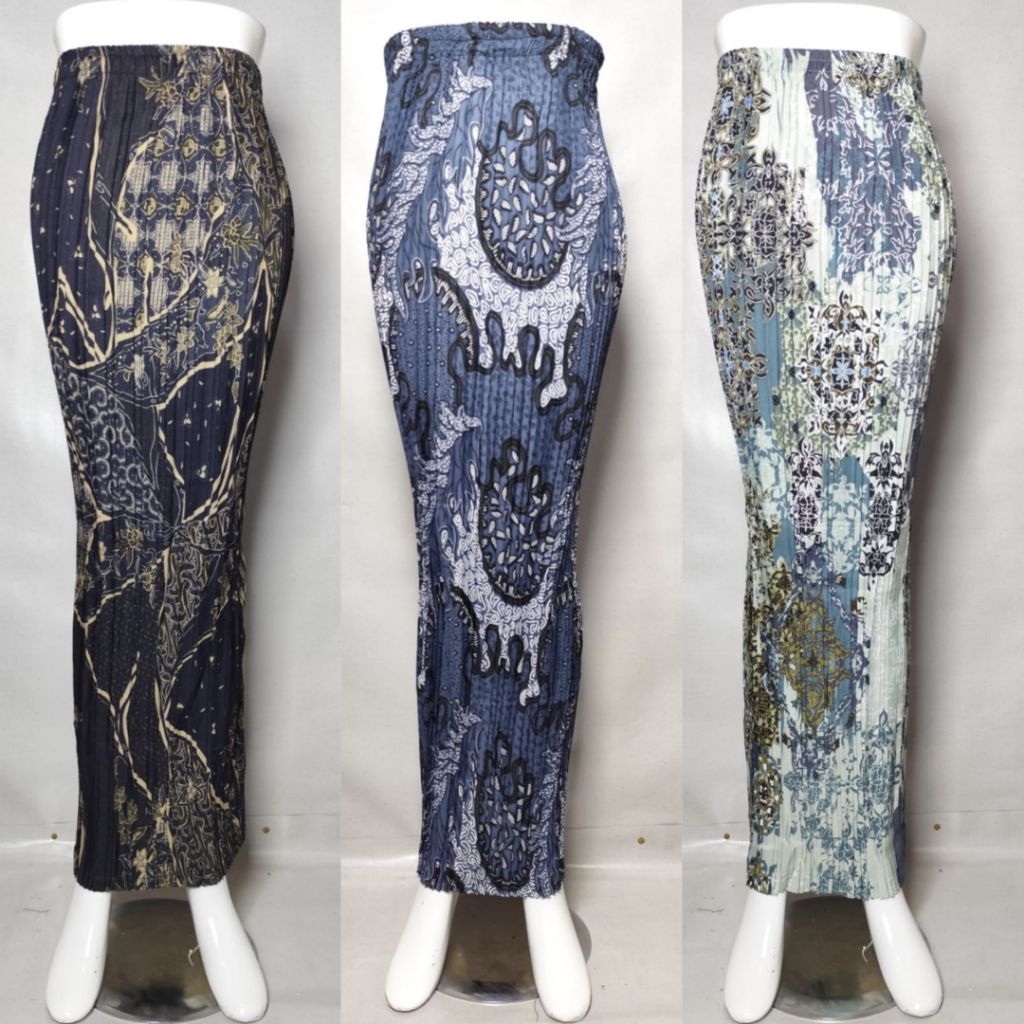rok plisket / rok batik plisket / rok bawahan kebaya / bawahan kebaya plisket / rok batik