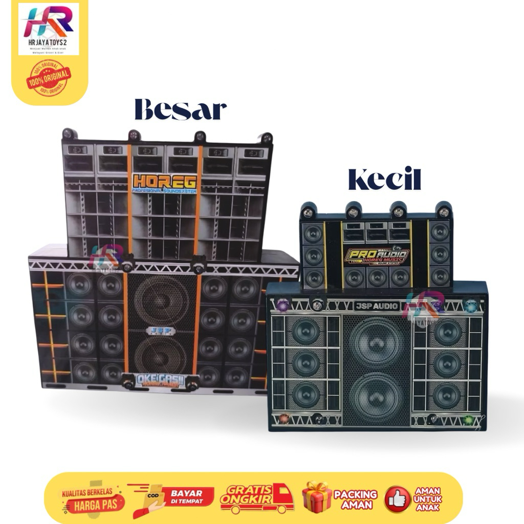 Mainan Sound System Miniatur Horeg Besar / Horeg Kecil