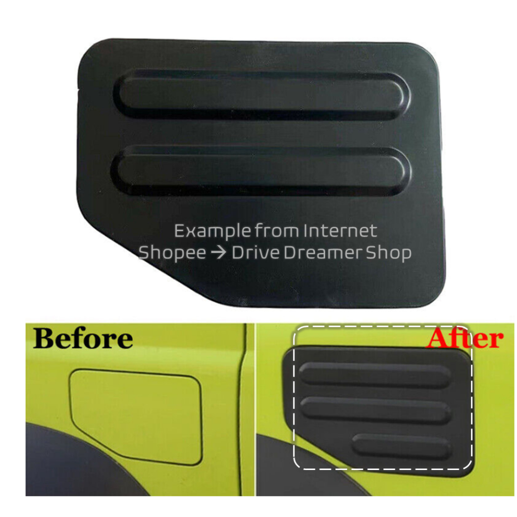 Tank Cover Jimny JB74|Tutup Bensin Jimny JB74| Aksesoris Jimny JB74