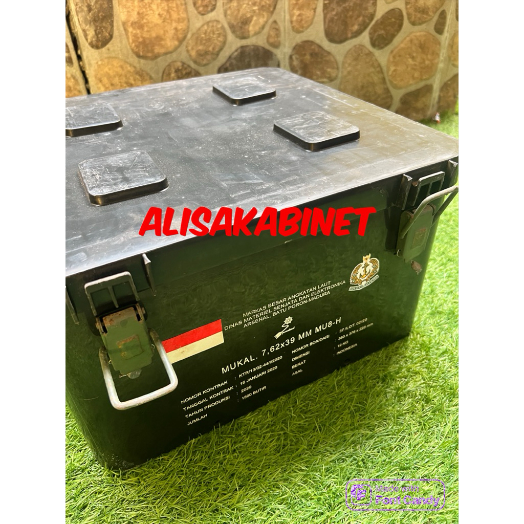Box Fiber Bekas Munisi Perkakas TNI Pindad