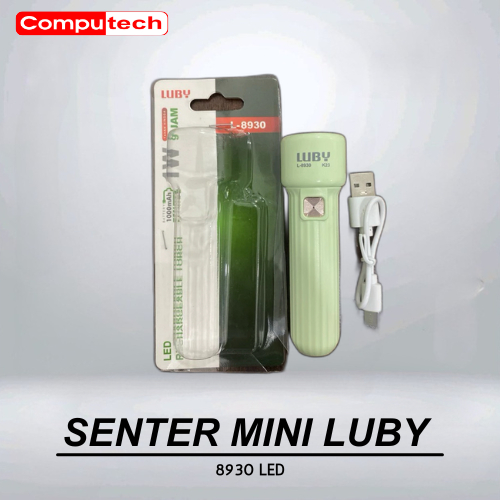 Senter Luby Led Emergency 1 Watt L8930 Senter Tangan Luby L 8930 Senter Cas Mini Led Luby L8930