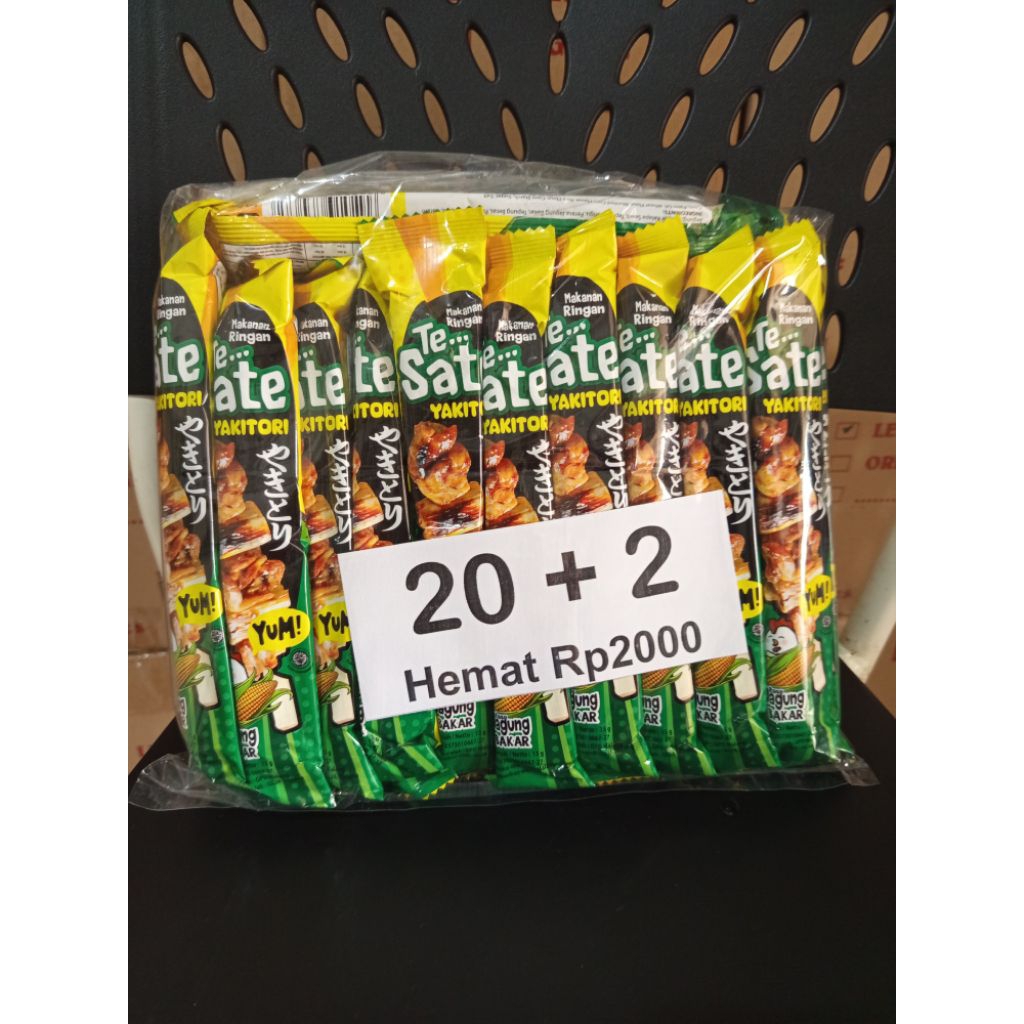 

Yakitori Te sate Jagung Bakar - isi 20+2 - Sate yakitori rasa jagung bakar - snack yakitori