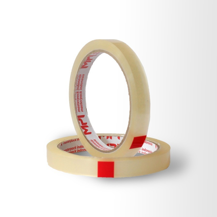 

1 LUSIN [ 12 PCS ] Lakban Isolasi 24mm x 72m / Selotip Kecil 72 Meter - Master Pack Indonesia Bandung