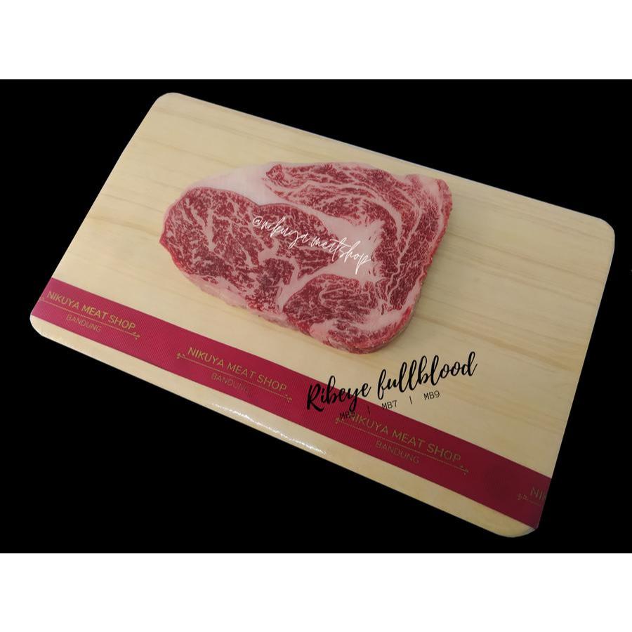 

Wagyu Ribeye Fullblood Mb9 / Beef Steak Import HALAL