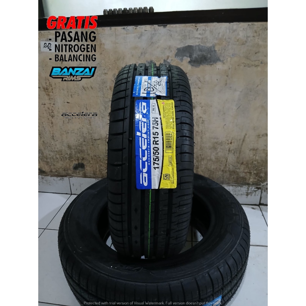 BAN MOBIL RING 15 175/50 l Merek ACCELERA PHI-R 175 50 R15 Ban Tubeless