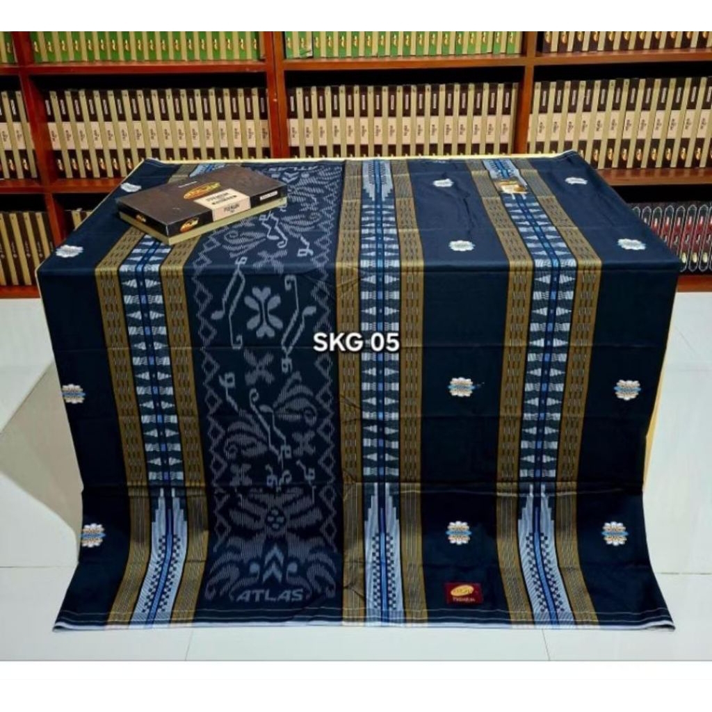 SARUNG ATLAS SUPER PREMIUM KEMBANG SONGKET TIMBUL