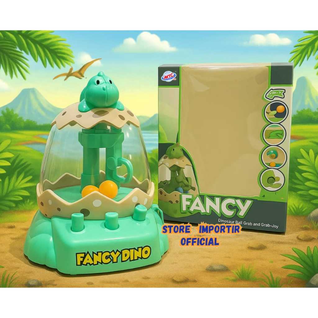 Mainan Fancydino Capit Cangkang Telur Dinosaurus Model Terbaru Ada Lampu Dan Music Premium | Mainan 