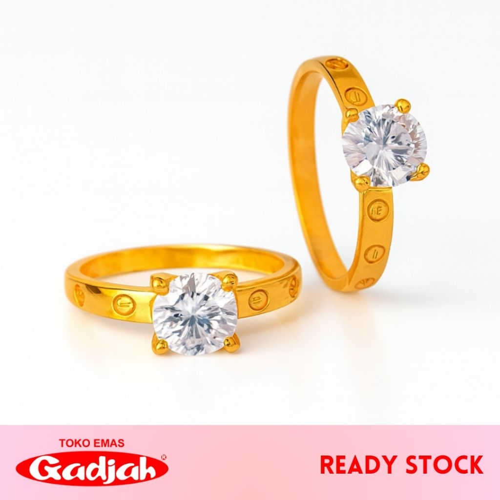 Cincin Emas Solitaire CRT - Toko Emas Gadjah