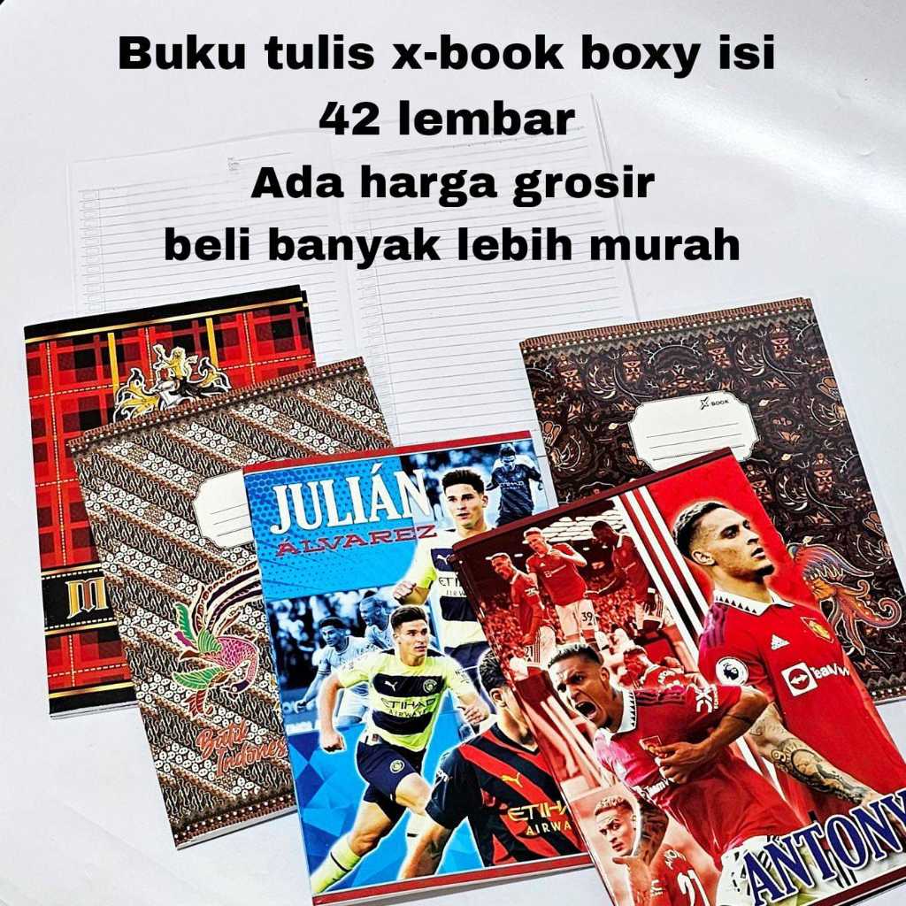 

SOS Buku Tulis X-Book BOXY/Besar/Panjang 42 Lembar (10bk) (minimal 10) Buku Catatan/Buku Sekolah