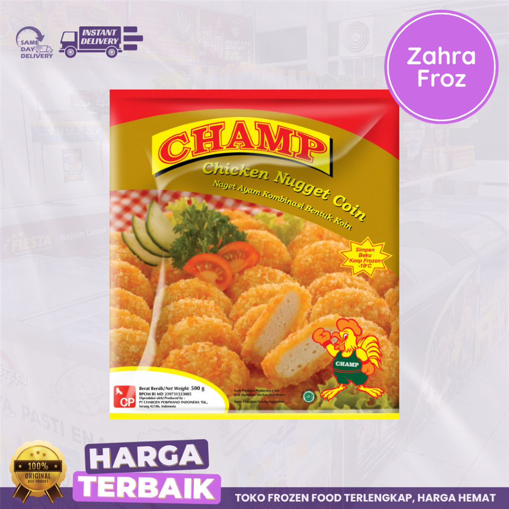 

CHAMP CHICKEN NUGGET KOIN 200 GR