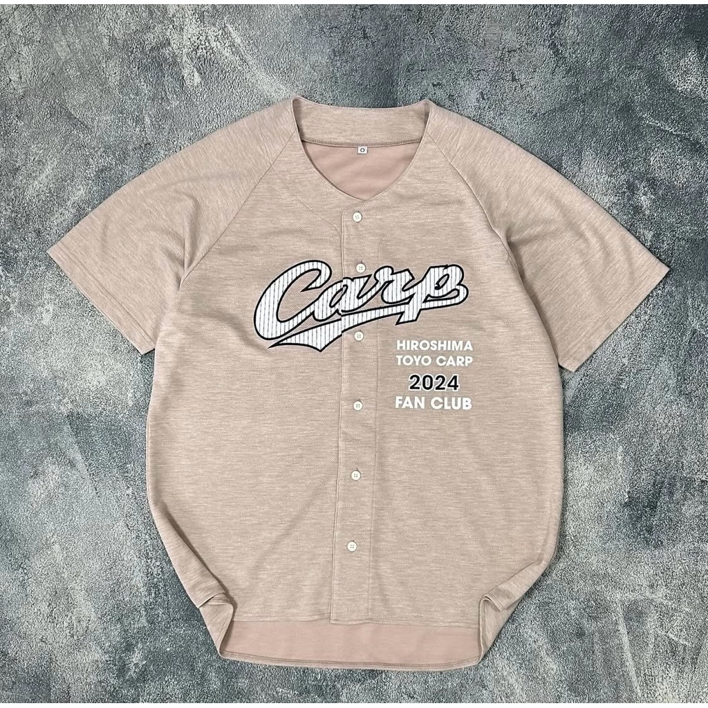 JERSEY BASEBALL Hiroshima Toyo Carp size (L) seperti baru 100% original ITEM 55
