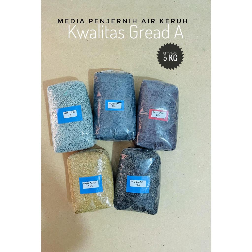 5 KG MEDIA PENJERNIH AIR.AQUSCAPE-MEDIA TANAM-SILIKA-ZEOLIT-PASIR MALANG-PASIR AKTIF