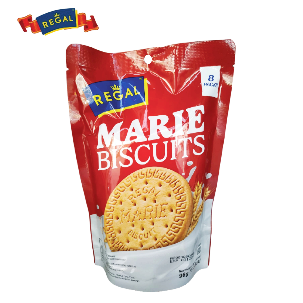 

Biskuit Marie REGAL Pouch 96 Gr (8 Pcs x 12 Gram) Manis Gurih Susu Special Renyah Snack Cemilan Makanan Ringan Oleh Oleh Khas Pekalongan Murah Berkualitas Premium