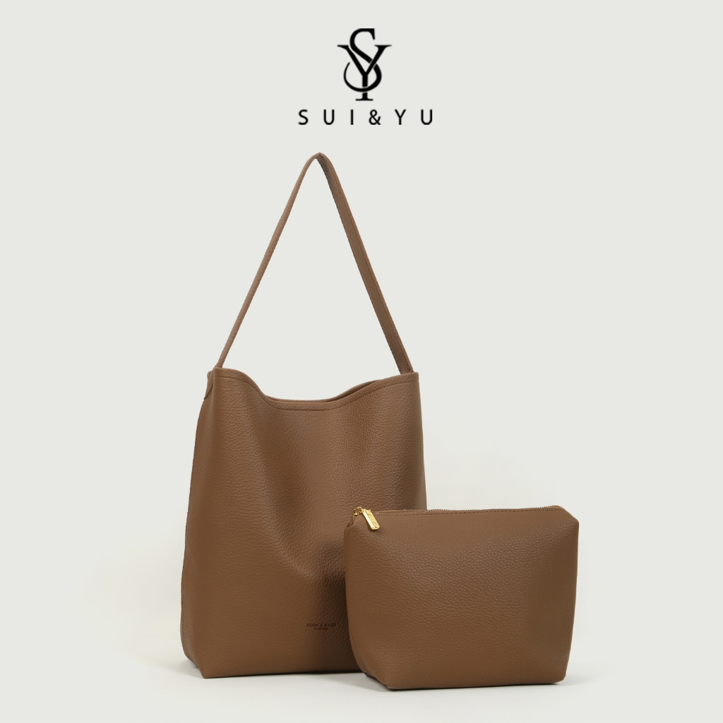 Tas Ketek Vintage Trendy Tas Ember Serbaguna Kapasitas Besar Selempang Tote