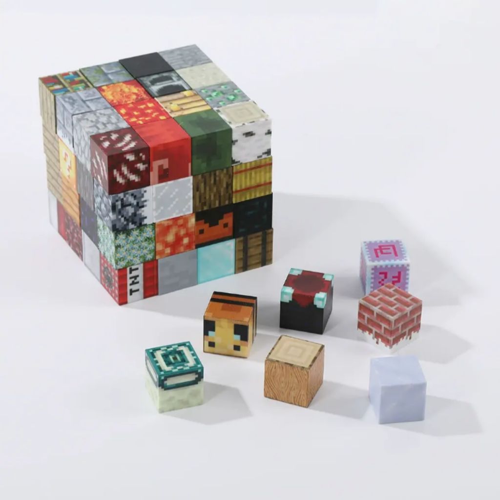 Magnet Balok/Magnet kotak bisa buat bikin rumah/Mainan magnet anak