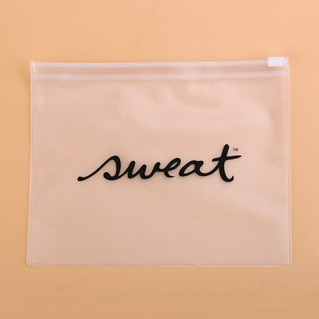 Zipper hijab 50pcs plastik sablon tebal