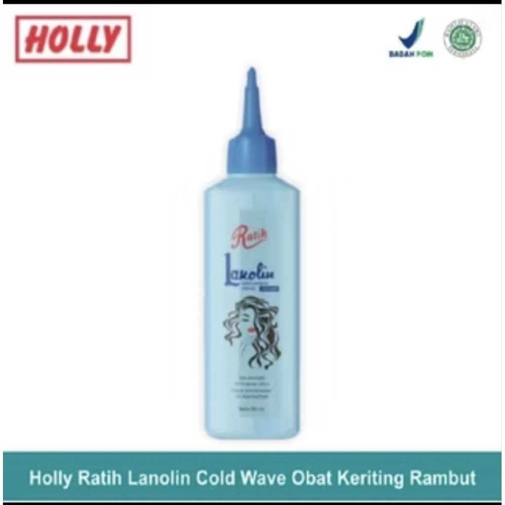 Holly Ratih Lanolin Cold Wafe Obat keriting rambut 90ml