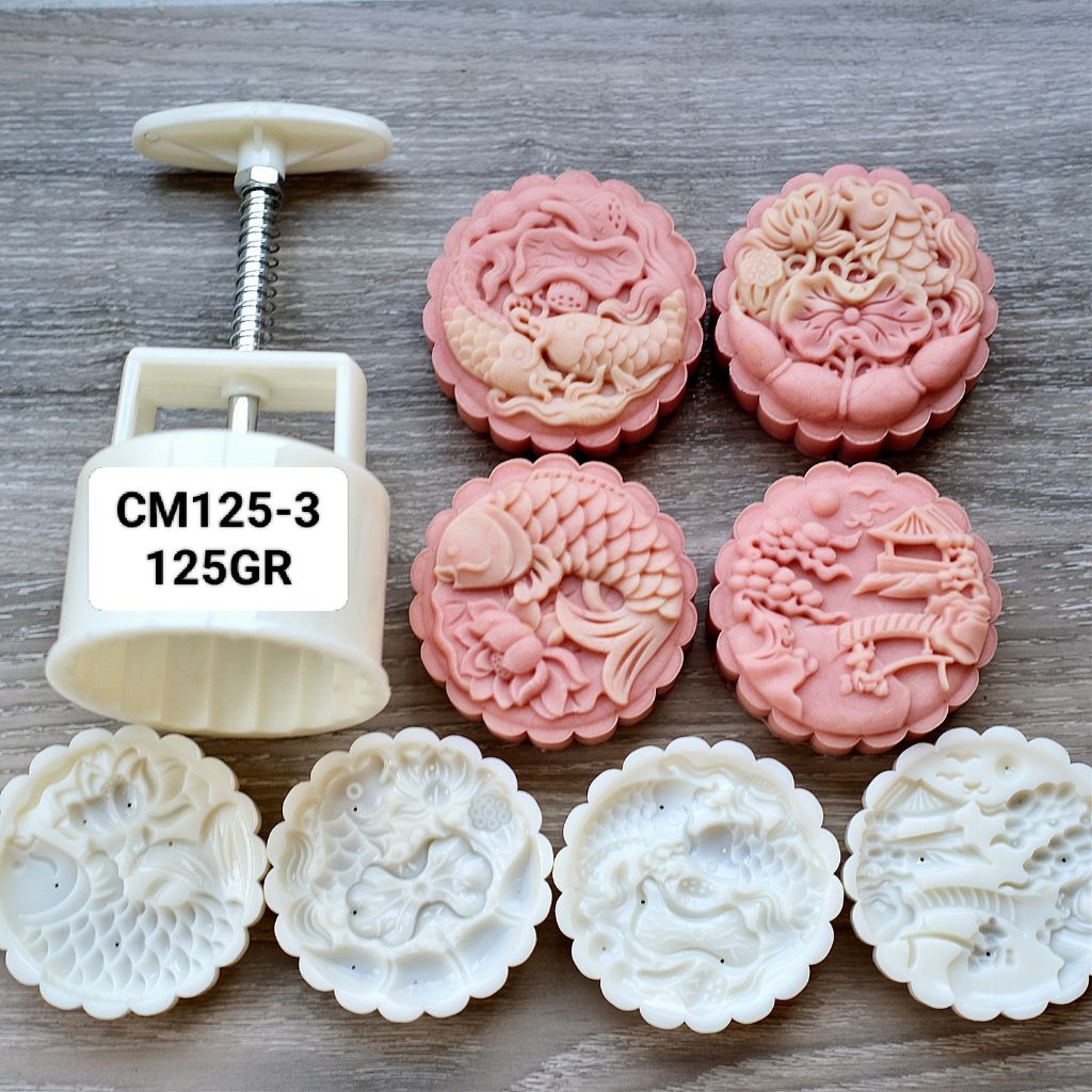 125GR cetakan mooncake / mooncake mold / cetakan kue bulan