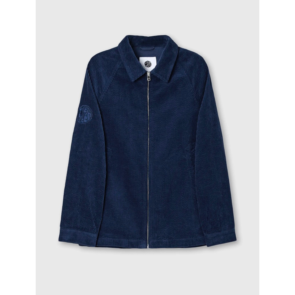 Pretty Green Acquisce Cord Overshirt In Navy