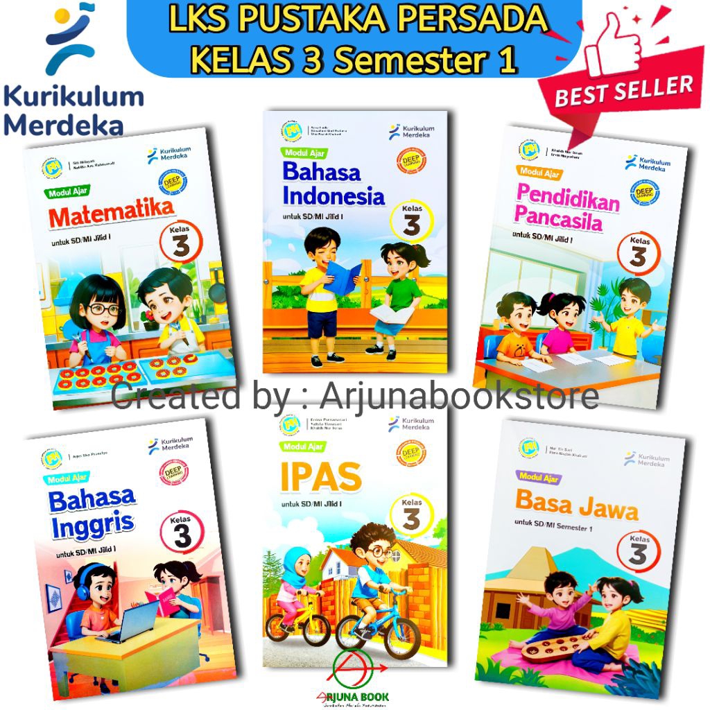 BUKU LKS PH PUSTAKA PERSADA KELAS 3 SD/MI Semester 1 Dan 2 KURIKULUM MERDEKA