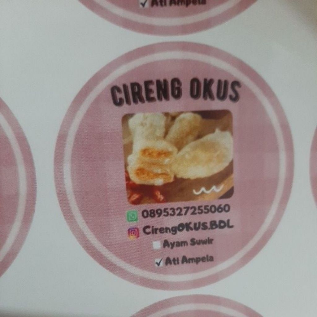 

cireng isi ayam suir pedas