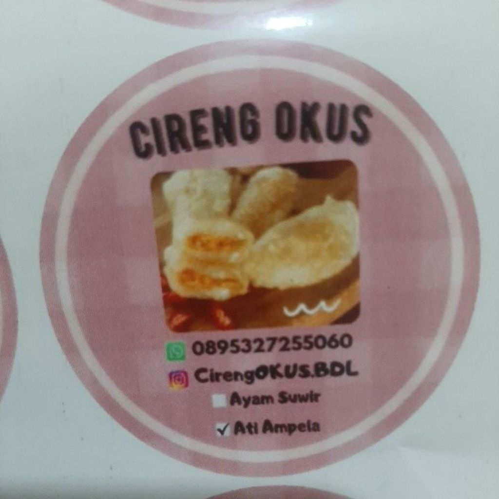

cireng isi ayam suir original (tidak pedas)