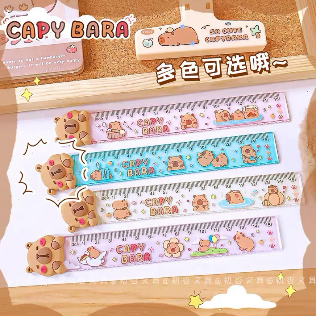 

Penggaris Capybara 15cm Pilih Warna Lucu Kapibara Cocok Anak SD