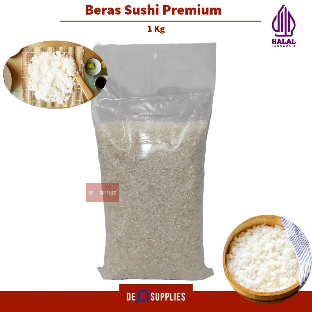 

Beras Sushi Premium Japonica Rice 1kg - Nasi Sushi Pulen Lengket Japanese Food