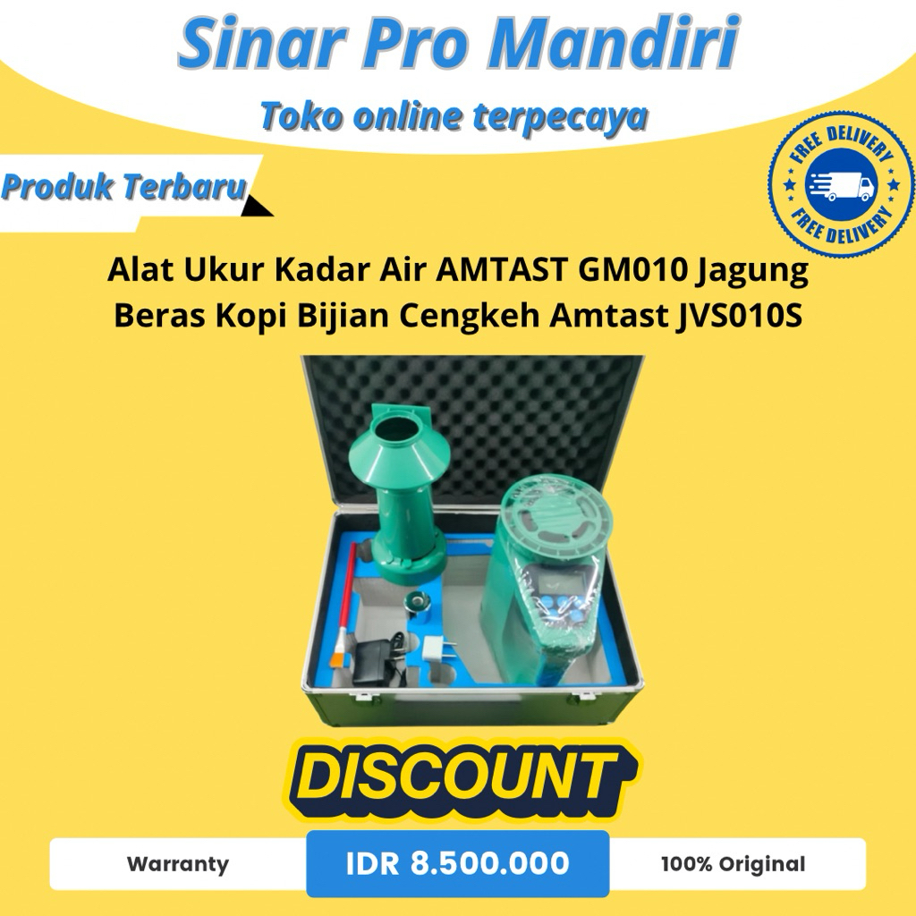 Alat Ukur Kadar Air AMTAST GM010 Jagung Beras Kopi Bijian Cengkeh Amtast JVS010S