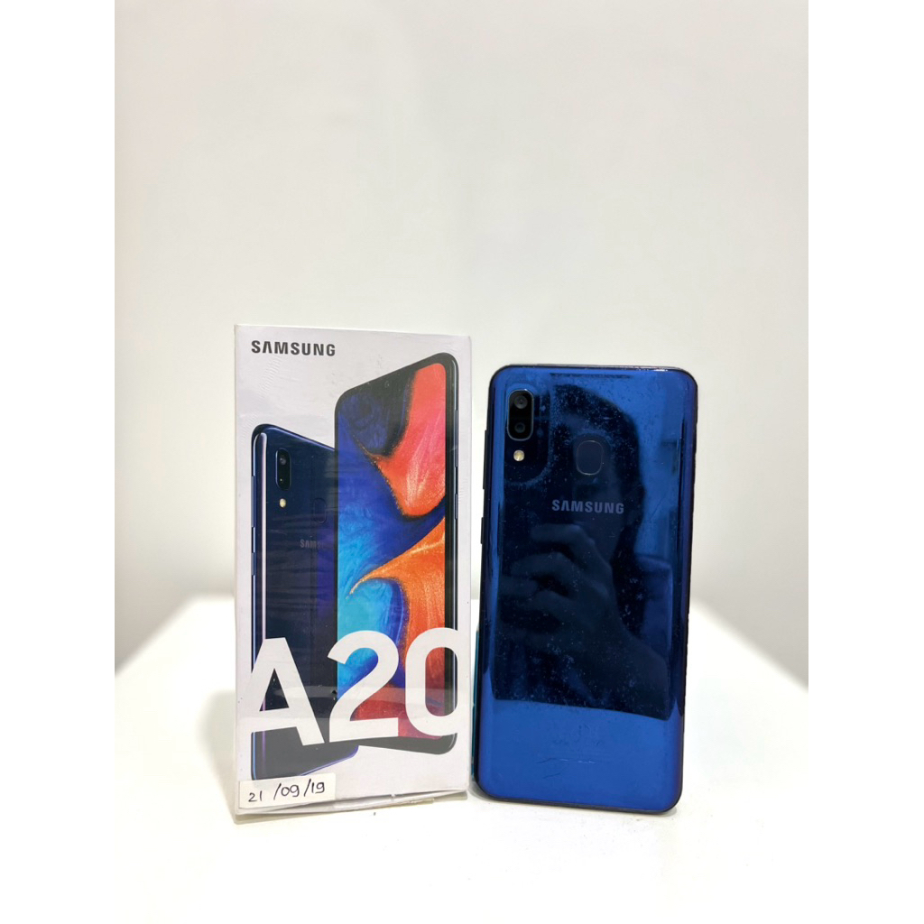 Samsung A20 Second 3/32GB Handphone Second Hp Seken Hp Bekas Hp Murah Warna Biru
