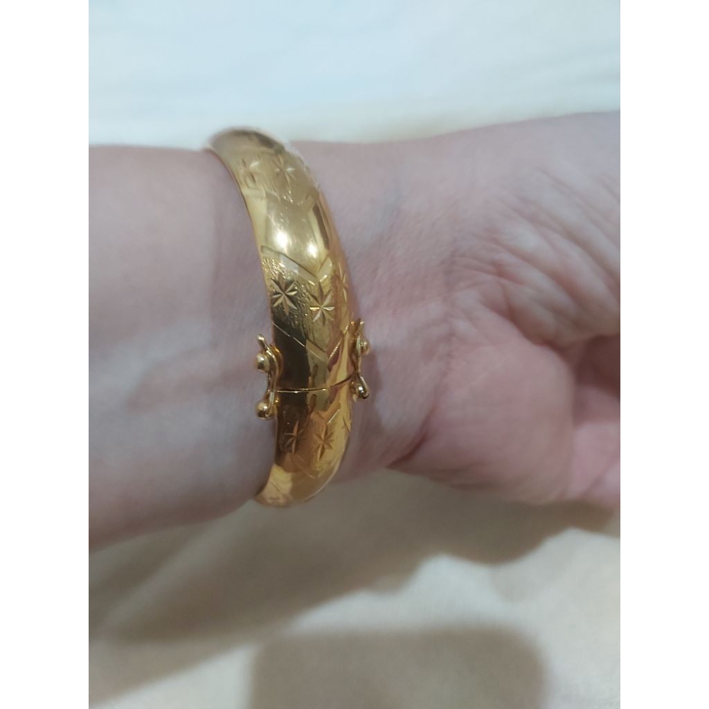Preloved Gelang Bangle Lapis Emas 24K Zhulian, Gelang Zhulian