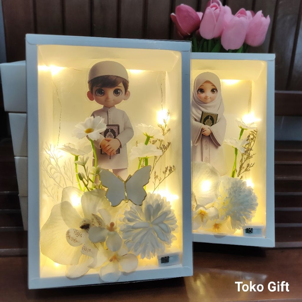 Hampers Imtihan Akrilik Estetik Sovenir Hadiah Manasik Haji Maulid Nabi Kelulusan Pondok Pesantren