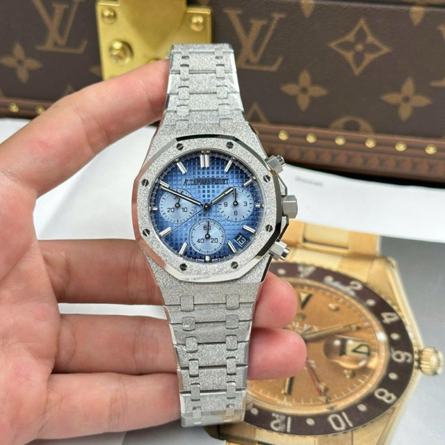 JAM TANGAN PRIA/COWOK AUDEMARS PIGUET 41mm FROSTED CHRONOGRAPH SWISS APS CLONE #Jamtanganpria #Jamta