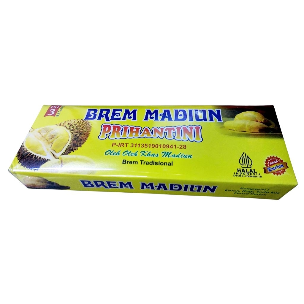 

Brem Durian Prihatini Khas Madiun Isi 3 Batang Sedang Oleh Oleh Brem Tradisional Food
