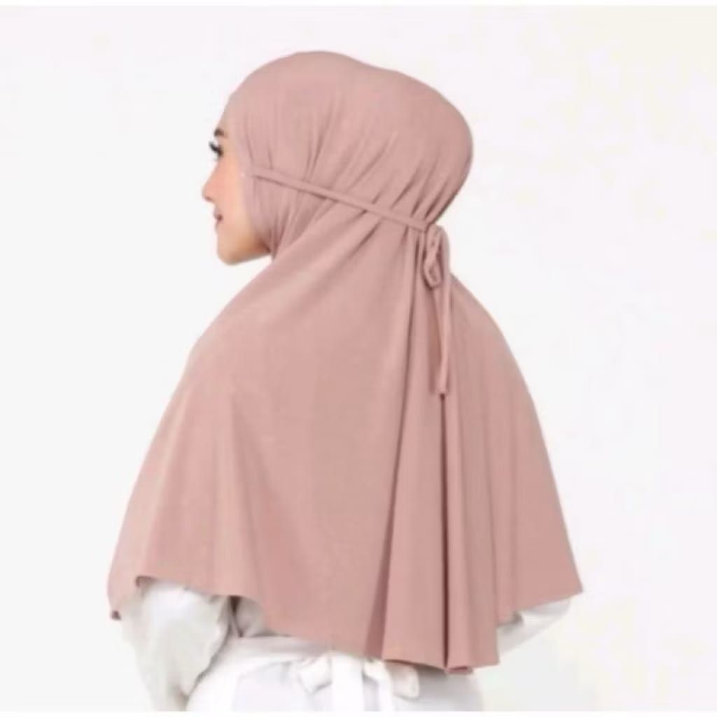 Kerudung Bergo Jersey Tali Premium
