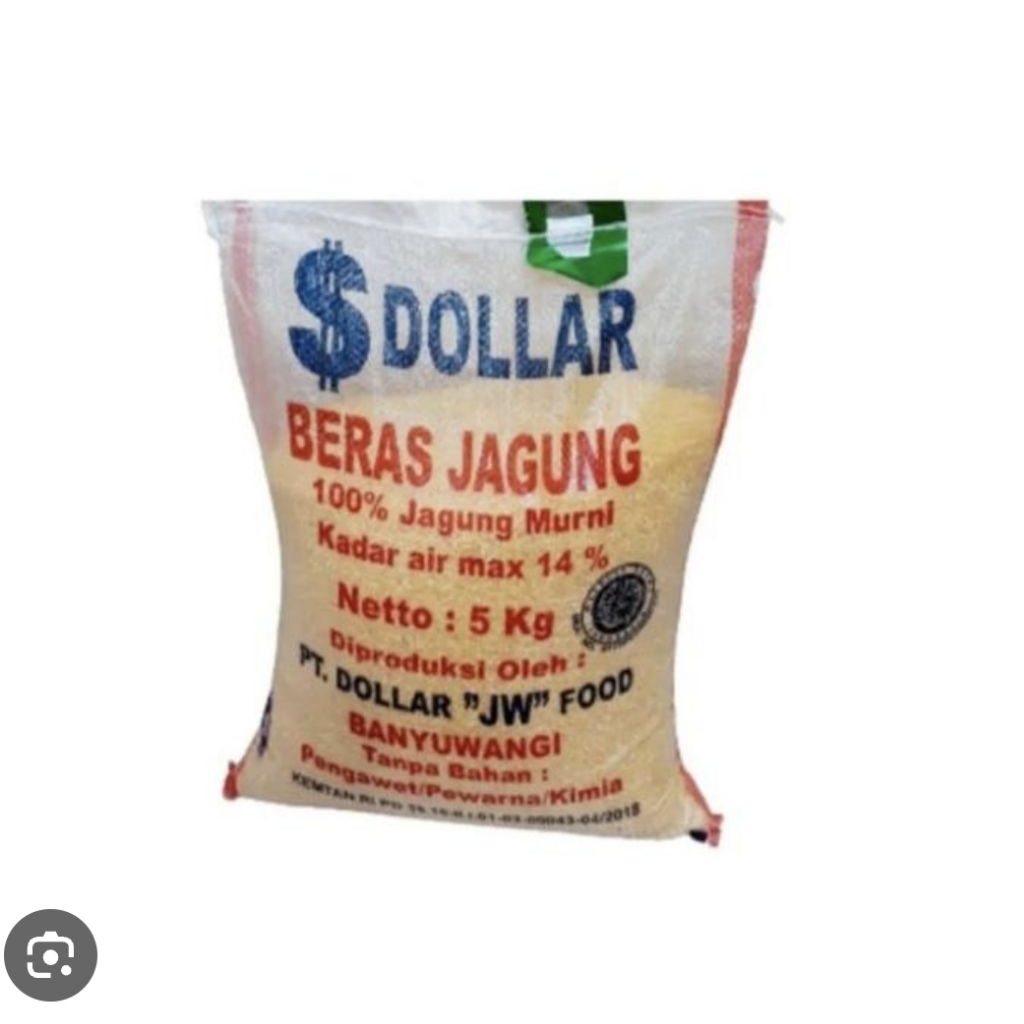 

Beras jagung dollar asli jw dolar 5kg ( SAK )