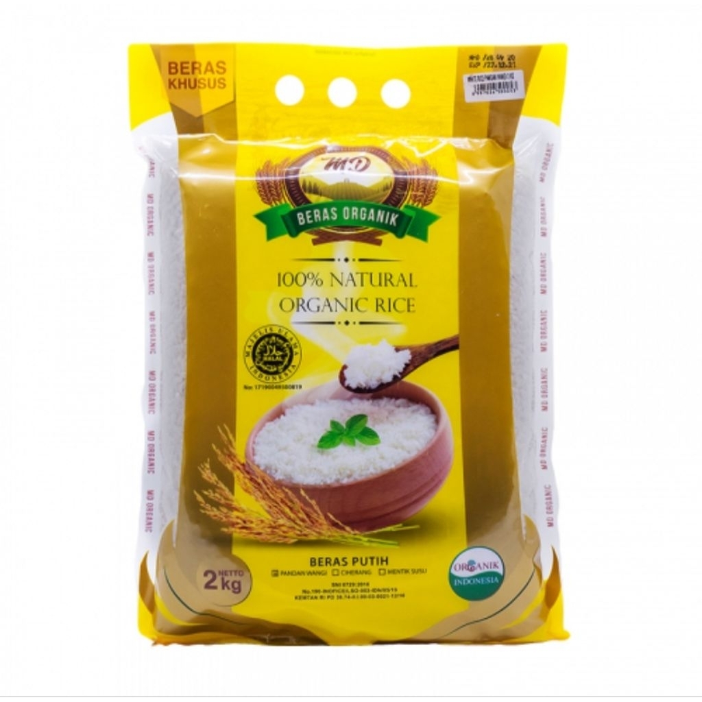 

MD White Beras Pandan Wangi Organik Premium Rice 2 Kg