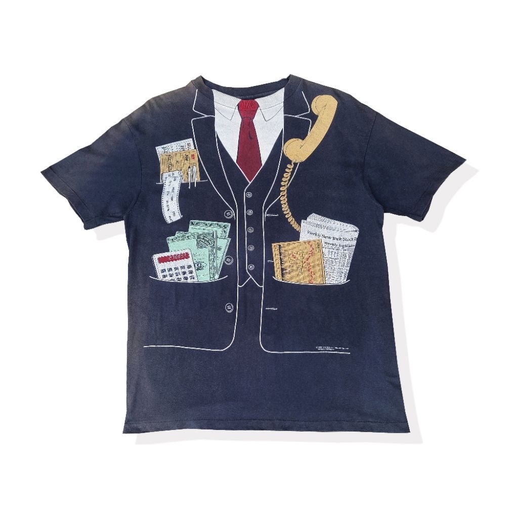 VINTAGE ATHLETIC SUPPORTER LTD LAWYER AOP SINGLE STITCH 80s TEE SECOND