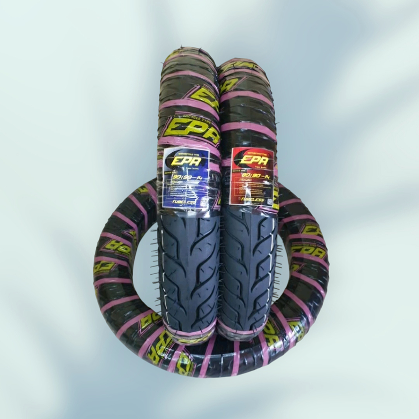 Sepasang Ban Matic Tubeless Untuk Beat Vario Mio Genio Fino Xeon / Ban Tubeless Ring 14 90/90