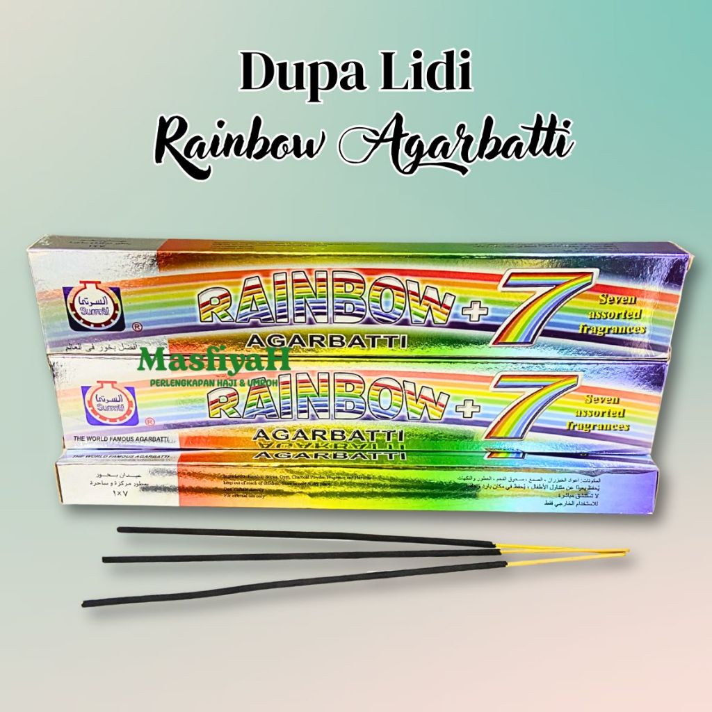 Diskon DUPA LIDI RAINBOW AGARBATTI DUPA STICK AROMATERAPI DUPA ARAB PENGHARUM RUANGAN AROMATHERAPY