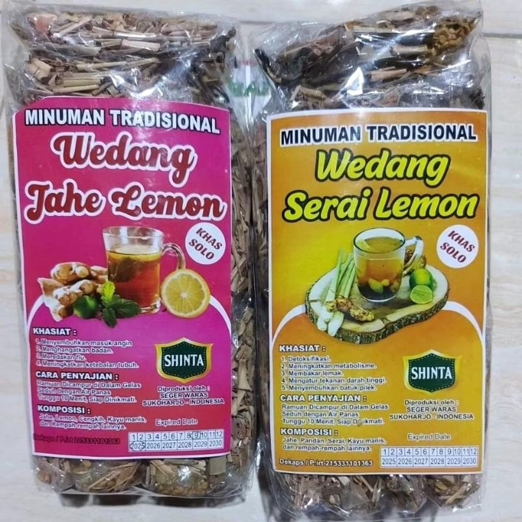 

Wedang Serai lemon & Jahe lemon isi 10