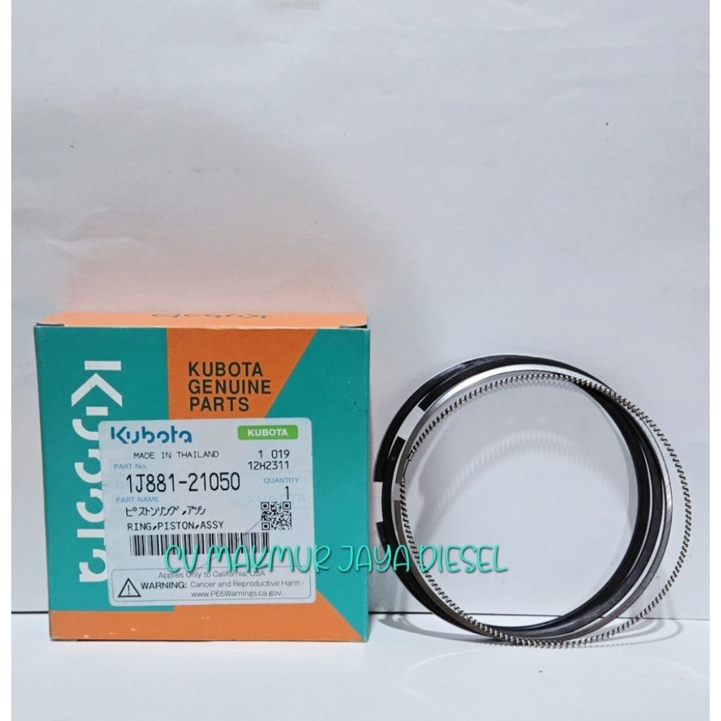 Assy Ring Piston,Ring Seher DC70 1J881-21050 Kubota Genuine