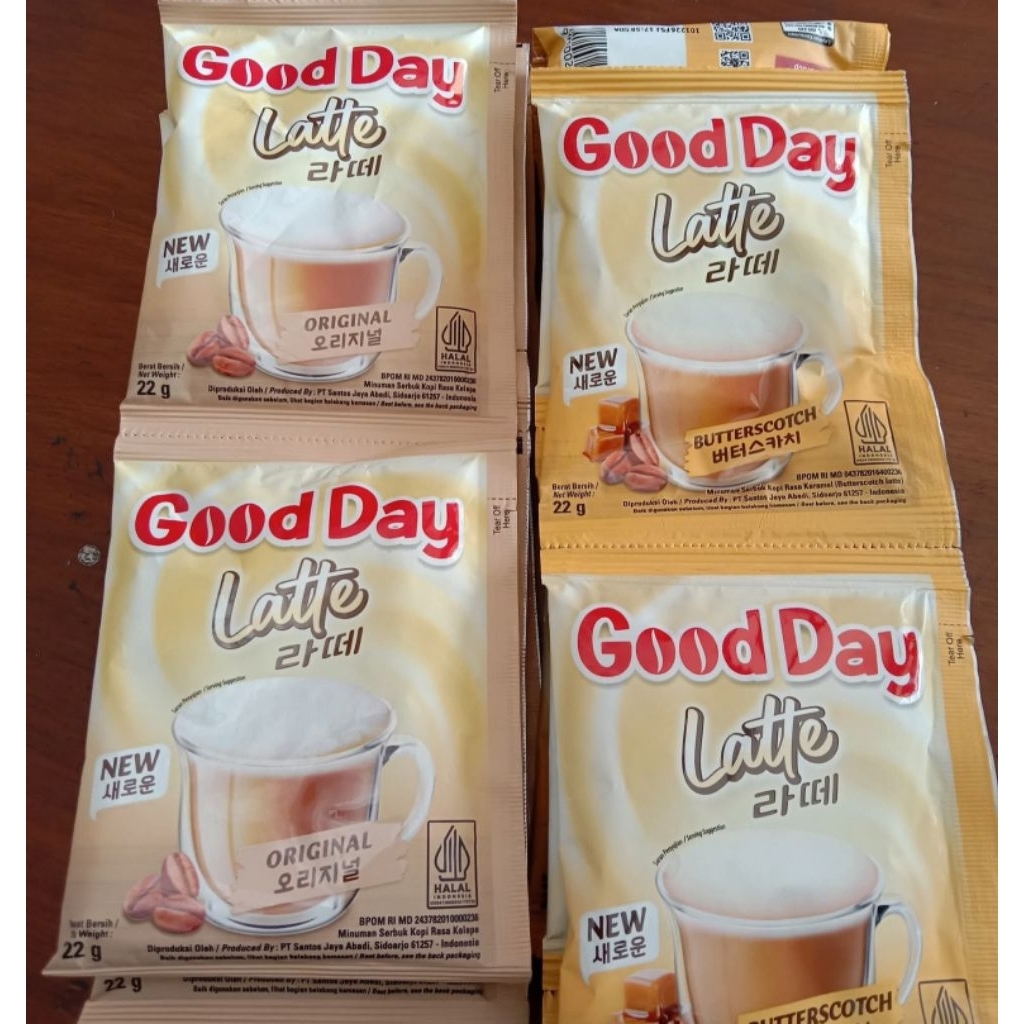 

5sachet Good Day Latte New 22gr