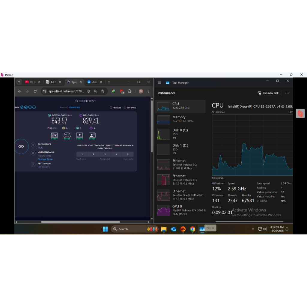 RDP / CLOUD GAING PC / RENTAL PC RTX3060TI