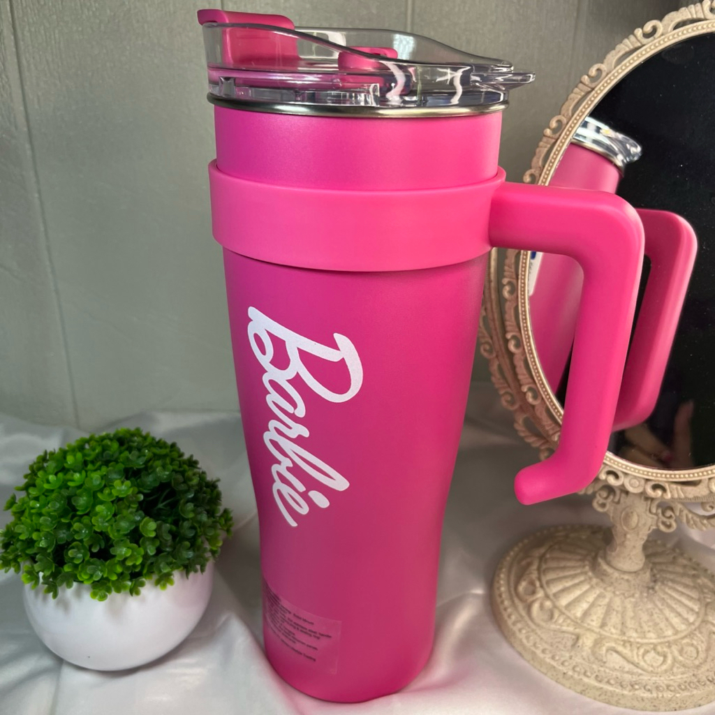 NEW TUMBLR MINISO X BARBIE 1.600ml [FREE PAPERBAG PINK MINISO]